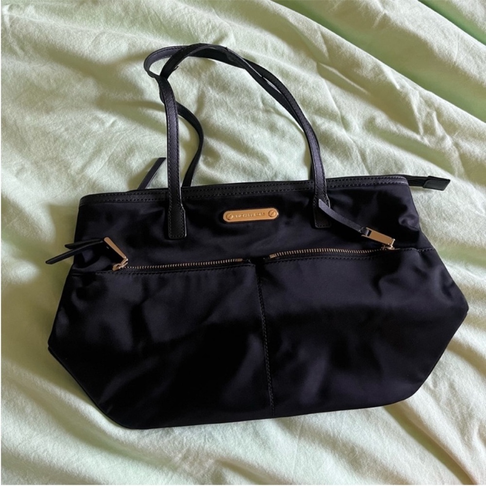 Black Friday Special Michael Kors Kempton Jet Set Tote Nylon Black - Picture 2 of 7
